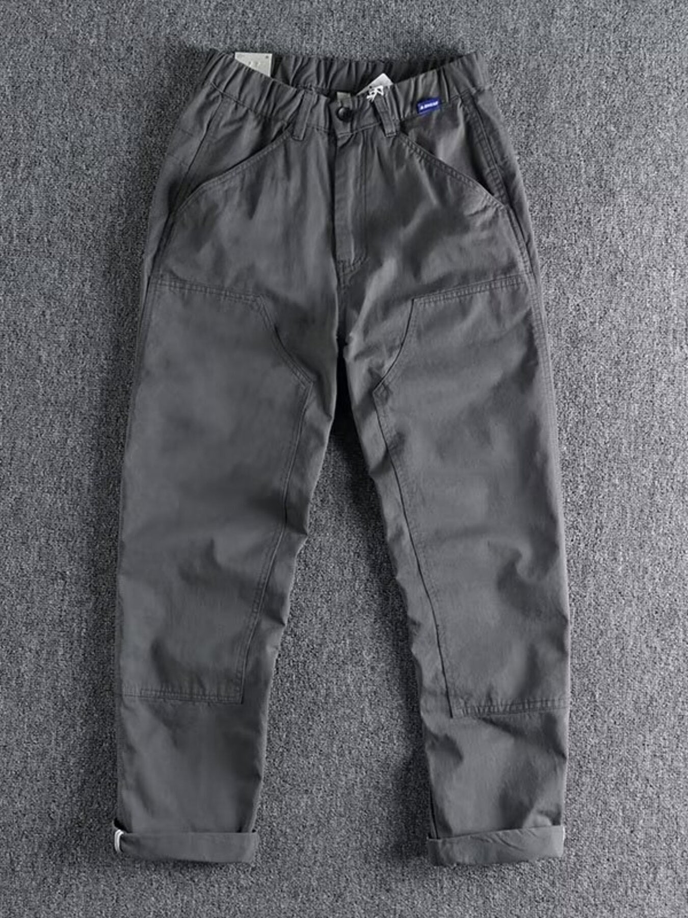 Men's Plus Size Casual Elastic Waist Cargo Pants
