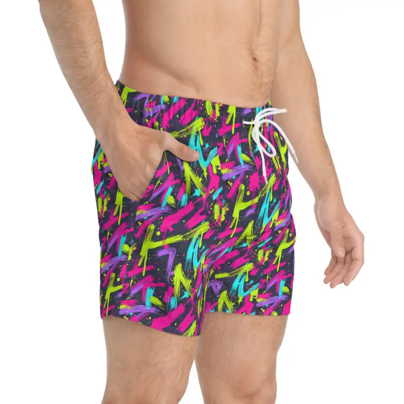 Ocean State Styles Swim Trunks Patterned Drawstring Waist