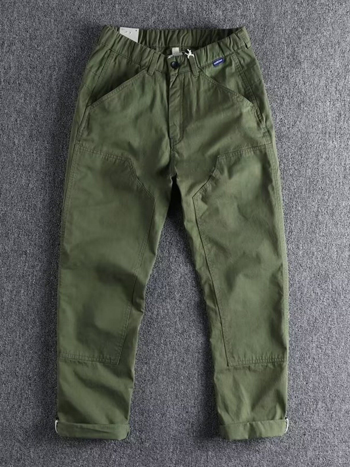 Men's Plus Size Casual Elastic Waist Cargo Pants