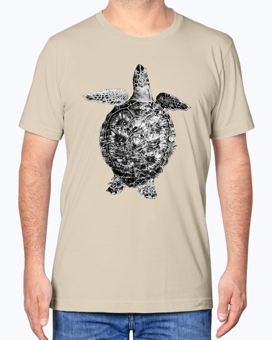 Sea Turtle Swimming Along Sarasota Florida Coast, Sea Turtles, Ocean lovers, turtle fans, Moss Apparel, Unisex T-Shirt